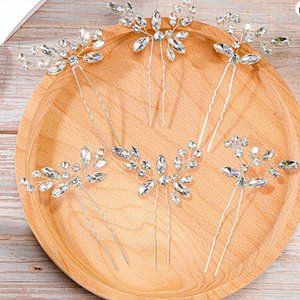 Rhinestone hair accessories - 6 pieces